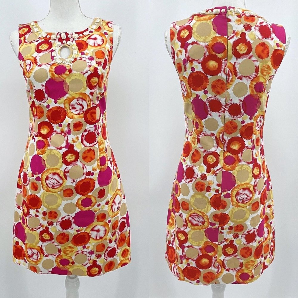 SOLD Camille La Vie Multicolor Floral Sheath Dress - Picture 1 of 5